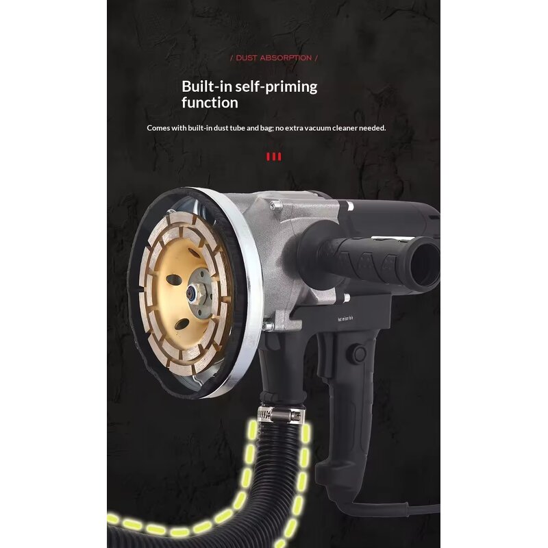 Electric Wall Planer Manufacturer - Dust-free Grinding No Dead Angles Rough Planer for Concrete Renovation