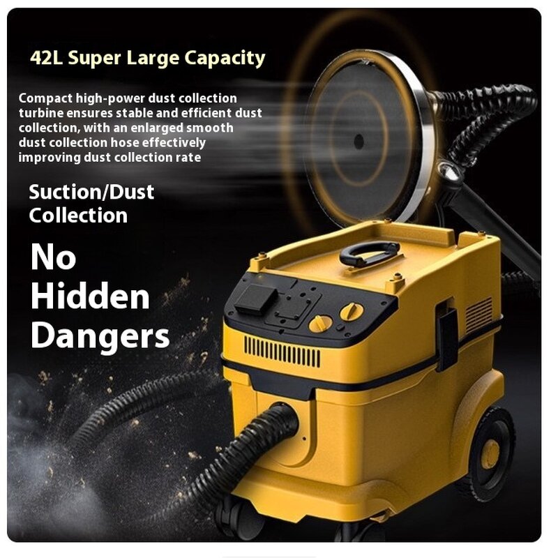 Vacuum Cleaner Manufacturer - 42L Powerful Automatic Shaking Dedicated for Wall Polishing Machine High-power Linkage