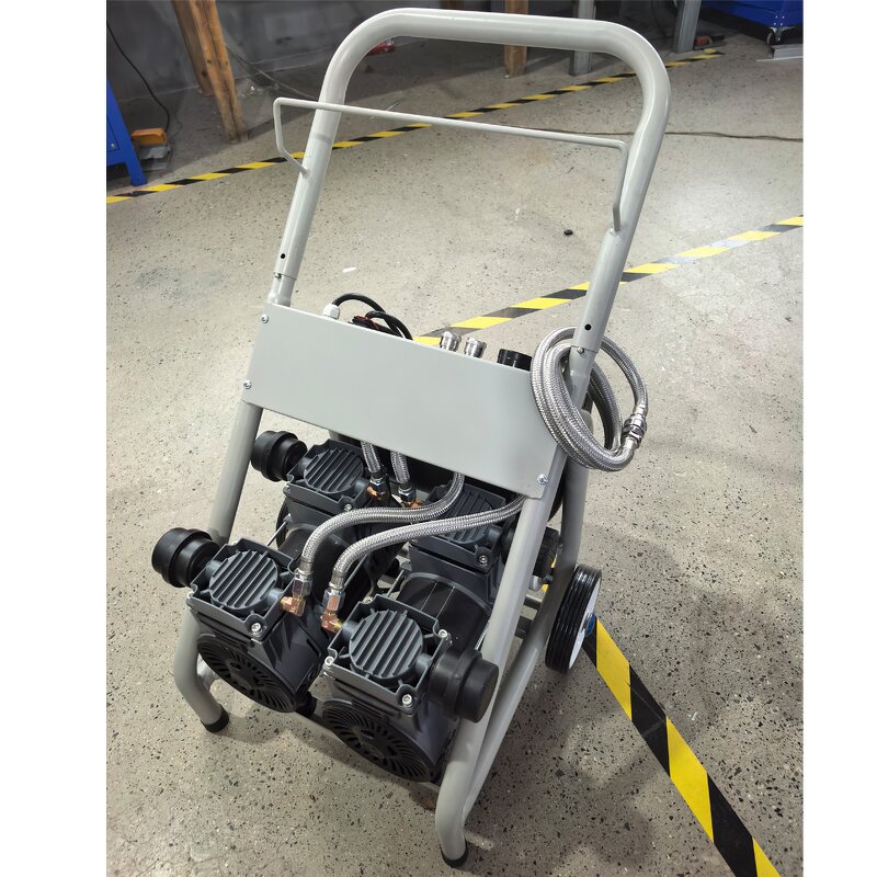 Oil-Free Air Pump Manufacturer - Industrial Grade Small High-Pressure Silent for Real Stone Paint Spraying DIY