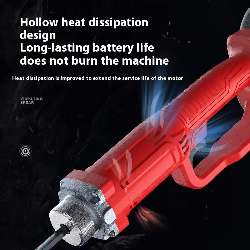 Concrete Vibrator Machine Manufacturer - Portable Small Rechargeable Industrial Electric Inserted for Mortar Cement Lithium Brushless