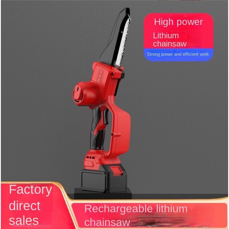 Lithium Battery Saw Manufacturer - Household Small Handheld Brushless Electric Chain Saw Rechargeable for Garden Orchard
