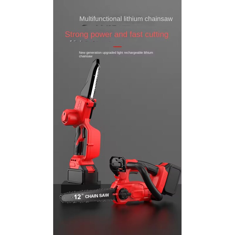 Lithium Battery Saw Manufacturer - Household Small Handheld Brushless Electric Chain Saw Rechargeable for Garden Orchard