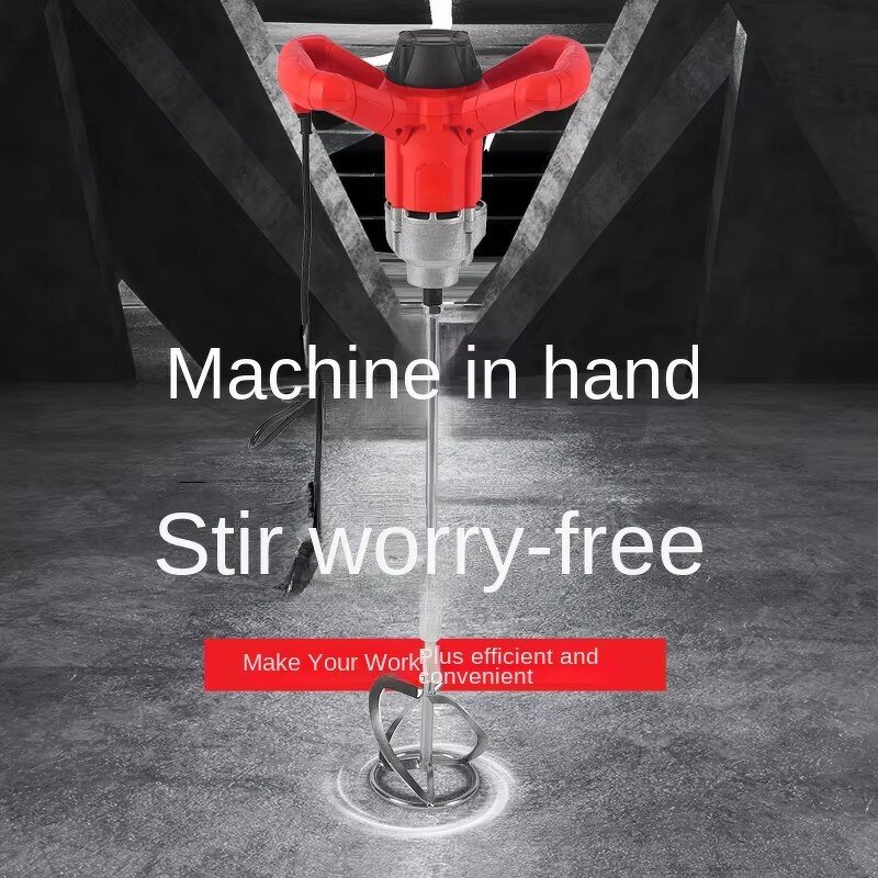 Electric Industrial Paint Mixer Manufacturer - High-power for Paint Putty Powder Concrete Cement Self-massaging Meat Filling