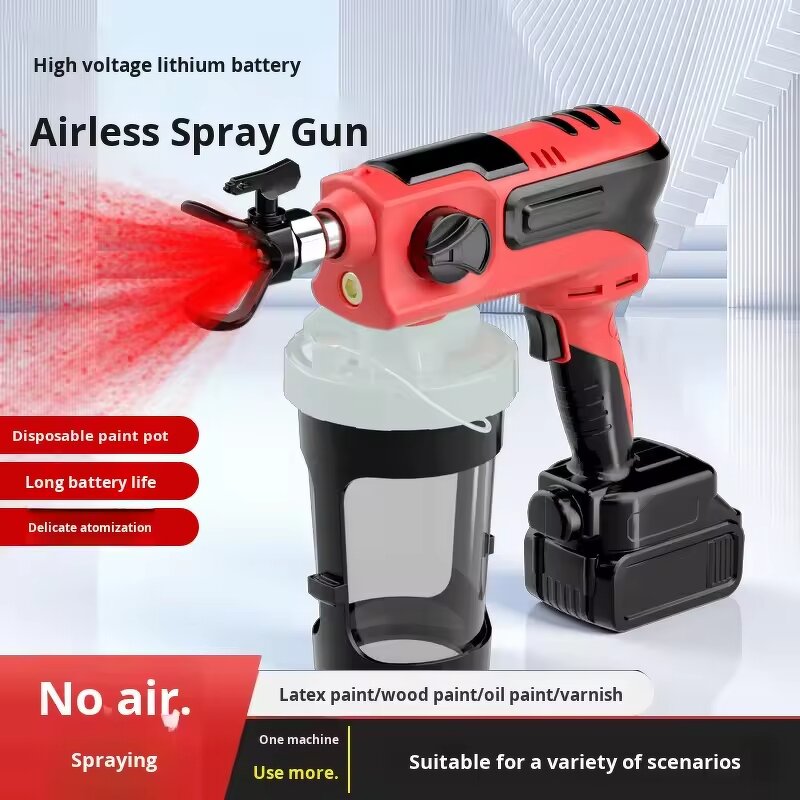 Airless Spray Gun Manufacturer - Hot Sale 21V Lithium Battery Handheld Brushless Motor 3kg Lightweight Customizable DIY