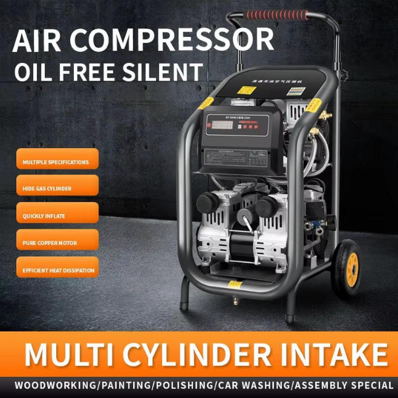 Air Compressor Pump Manufacturer - Promotional Sale Small Size Oil-Free High-Pressure Electric for Real Stone Paint Spray