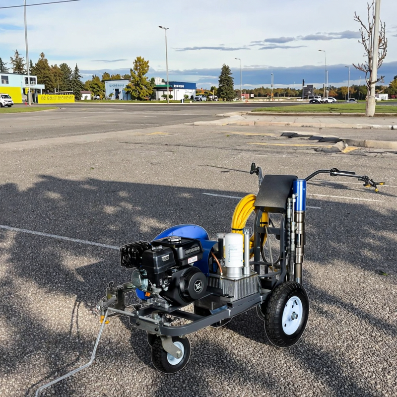 Airless Road Marking Machine Manufacturer - Large High-Pressure Gasoline Garage Cold Latex Paint Spray Gun Professional DIY