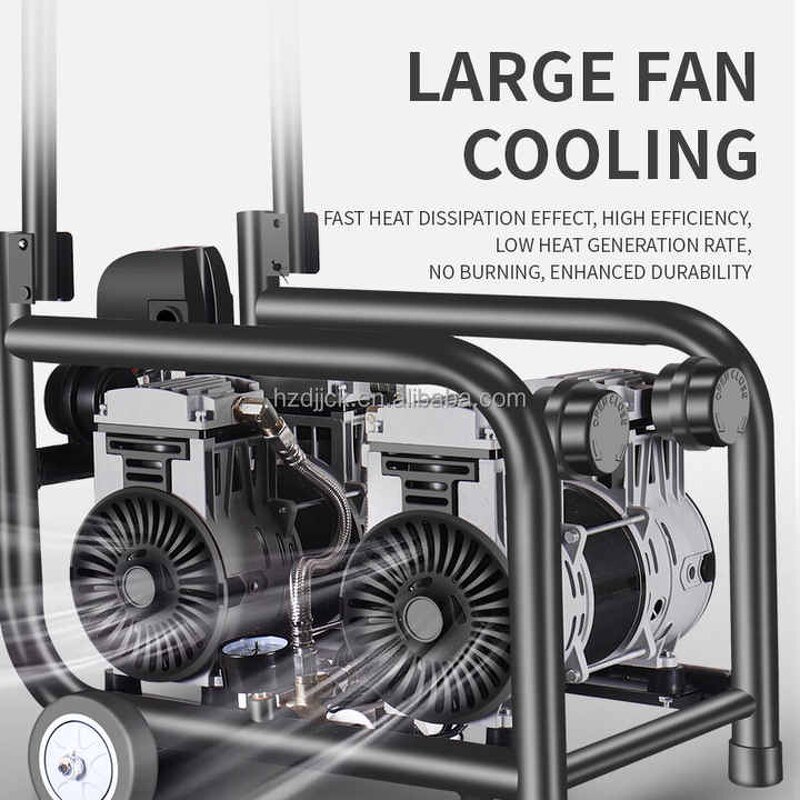 Air Compressor Pump Manufacturer - Small High-Pressure Silent Oil-Free for Real Stone Paint Spraying DIY Air Pump 220V