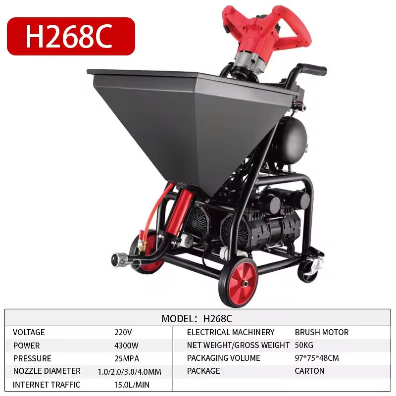 Airless Spray Gun Manufacturer - Portable 220V Multifunctional Industrial for Grouting Putty Slurry Waterproofing