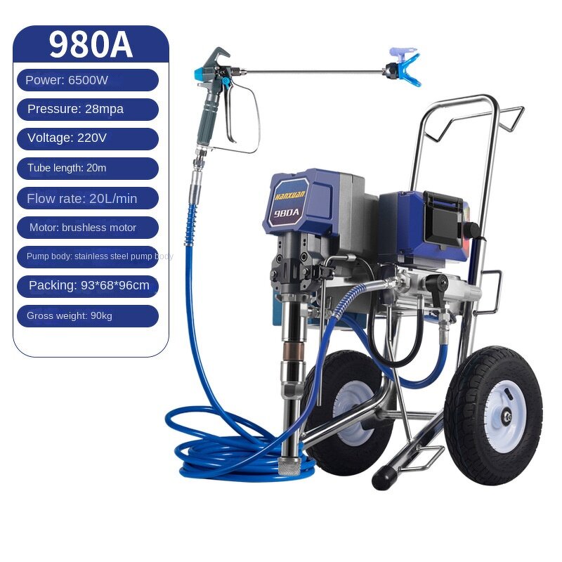 Airless Spraying Machine Manufacturer - Industrial Electric Plunger High Pressure Brushless Motor for Latex Paint Putty