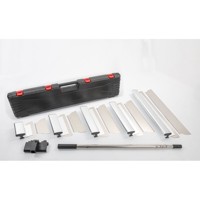 Putty Knife Manufacturer - Industrial Grade Silvery Aluminum Alloy Handle with Telescopic Pole for Wall Finishing Leveling