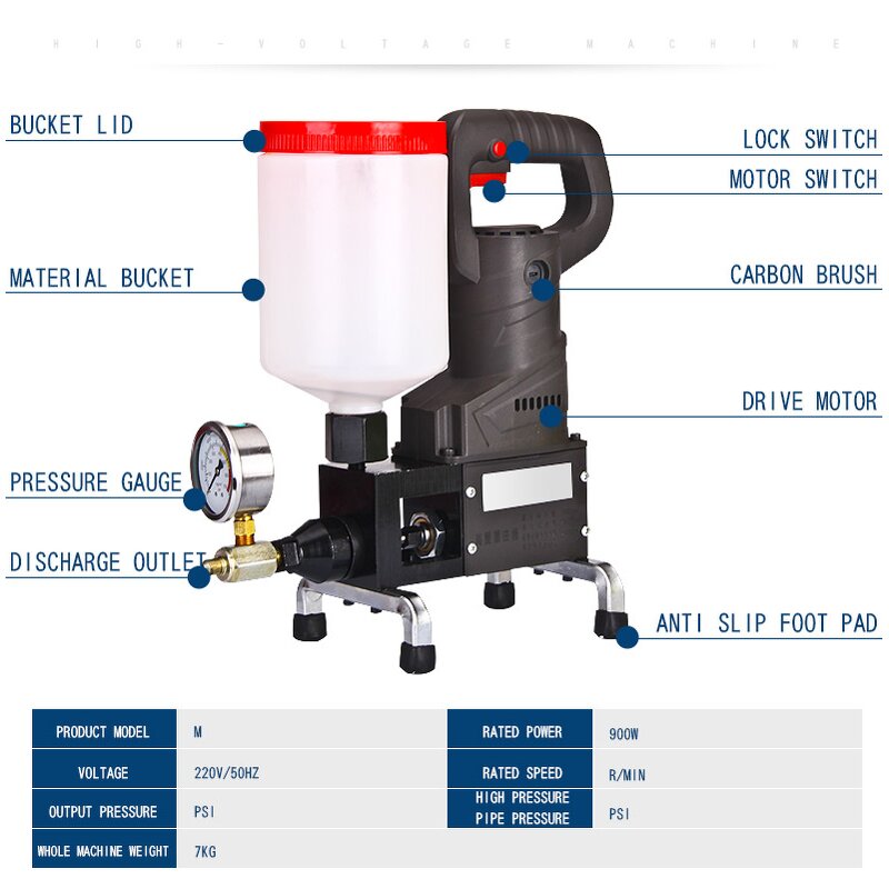 Electric Waterproof Sealing Machine Manufacturer - Industrial Grade Small High-Pressure Polyurethane Special Injection Glue