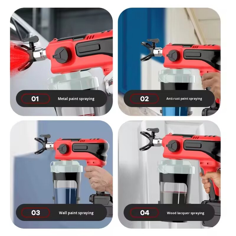 Airless Spray Gun Manufacturer - Electric Lithium Battery High-Voltage Handheld Customizable DIY Brushless Motor