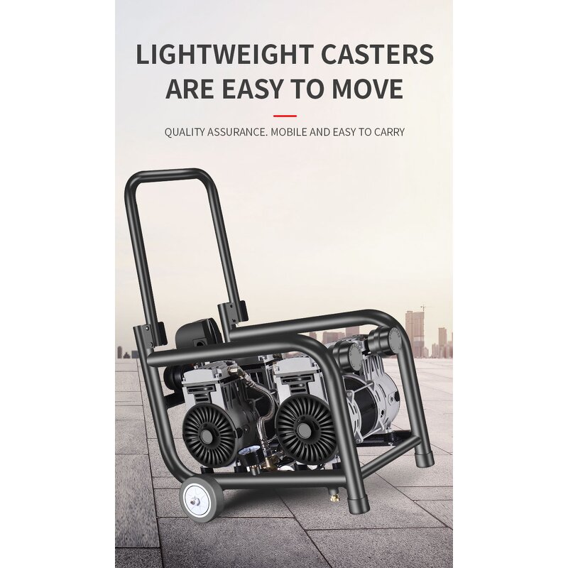 Electric Air Compressor Manufacturer - Newest Industrial 220V Small High-Pressure Silent Oil-Free for Real Stone Paint DIY