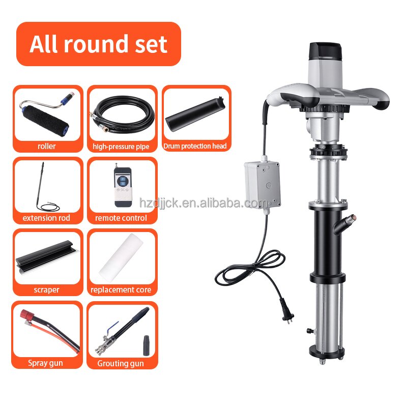 Electric High-Pressure Spraying Machine Manufacturer - Drum Multifunctional for Putty Powder Waterproof Coating Real Stone