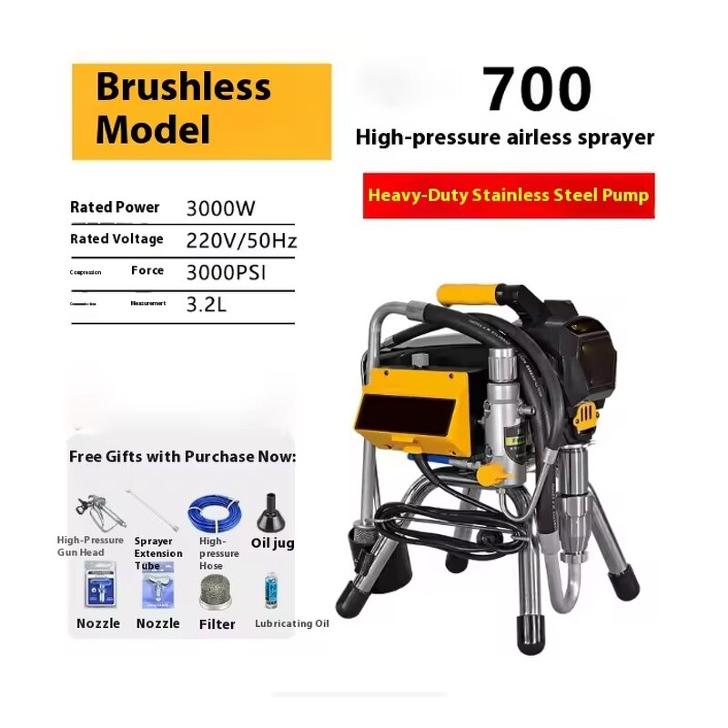 Airless Spray Machine Manufacturer - Hot Selling Electric High-pressure Household Multifunctional Plunger for Latex Paint