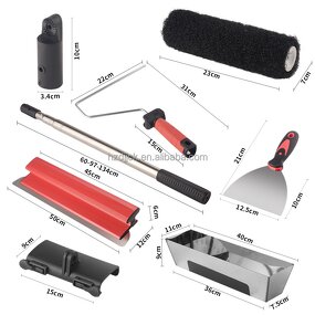 Scratching Tool for Walls Manufacturer - Wholesale Lightweight Ash Knife Putty Scraper Rubber Plastic Blade Clay Tool