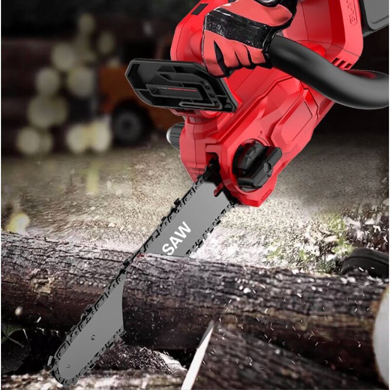 Lithium Battery Chainsaw Manufacturer - 12-inch Household Small Electric for Wood Cutting Tree Pruning Outdoor Use