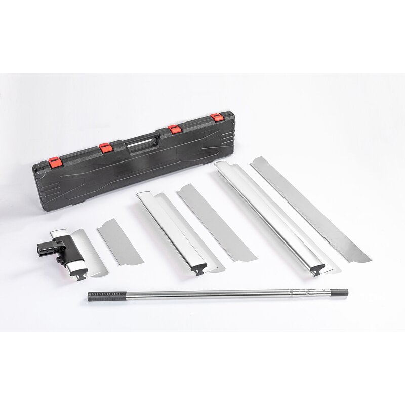 Putty Knife Manufacturer - Industrial Grade Silvery Aluminum Alloy Handle with Telescopic Pole for Wall Finishing Leveling