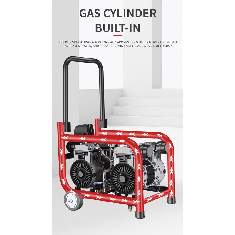 Electric Air Compressor Manufacturer - Newest Industrial 220V Small High-Pressure Silent Oil-Free for Real Stone Paint DIY