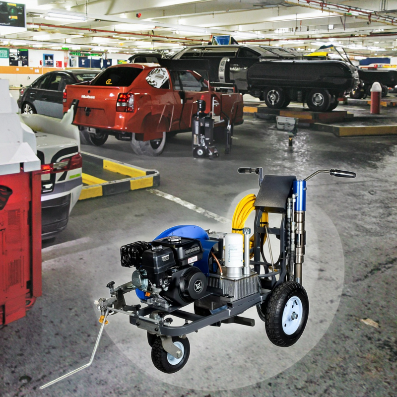 Airless Road Marking Machine Manufacturer - Large High-Pressure Gasoline Garage Cold Latex Paint Spray Gun Professional DIY