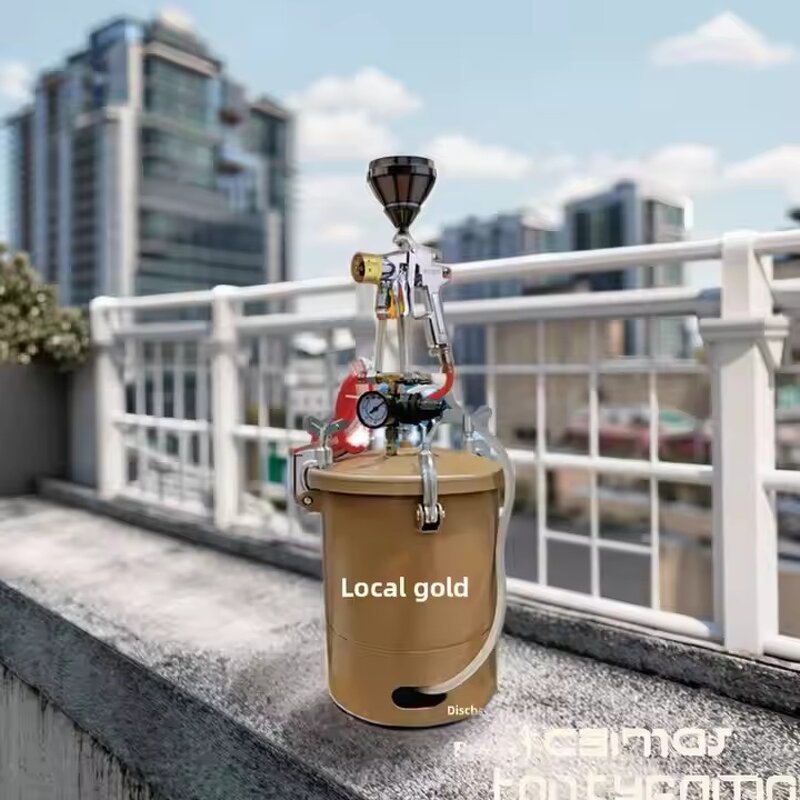 Paint Pressure Pot Manufacturer - 10L Pneumatic Sand Sprayer Aluminium Lower Discharge with 1.3mm Nozzle