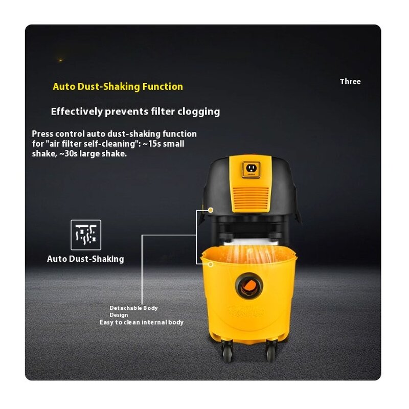 Vacuum Cleaner Manufacturer - Powerful Automatic Shaking Dedicated for Wall Polishing Machine High-power Linkage Dust