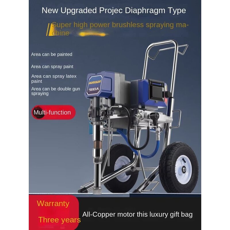 Airless Spray Gun Manufacturer - Industrial Electric Plunger High Pressure Brushless Motor for Latex Paint Putty