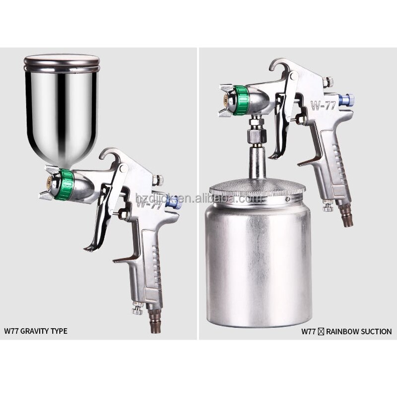 Pneumatic Spray Paint Gun Manufacturer - High Quality Handheld 77 2.5MM for Automotive Industrial Latex Coating
