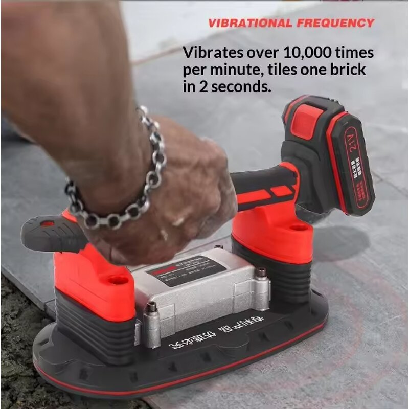 Electric Tile Paver Manufacturer - High-power Wall-sticking Wonder Tool with Large Suction Cup for Tile Paving Laying