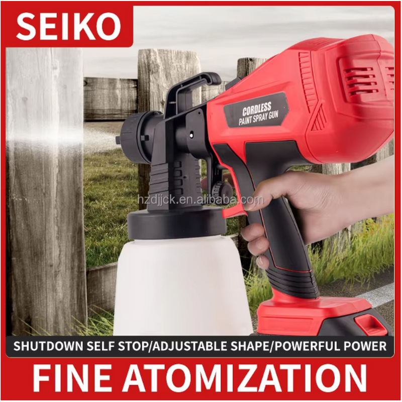 Airless Spray Paint Gun Manufacturer - Portable Lithium Ion 2500PSI 800ml Cup Capacity Small DIY Industrial Use