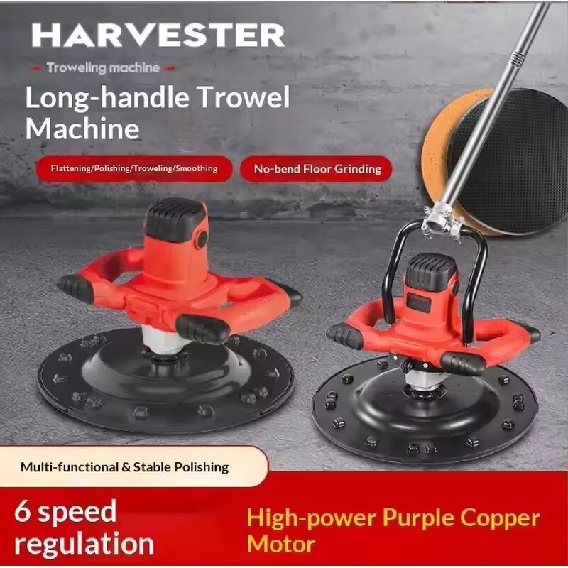 Troweling Machine Manufacturer - Extension Rod Electric High Efficiency Straight Handle for Concrete Polishing Road Wall