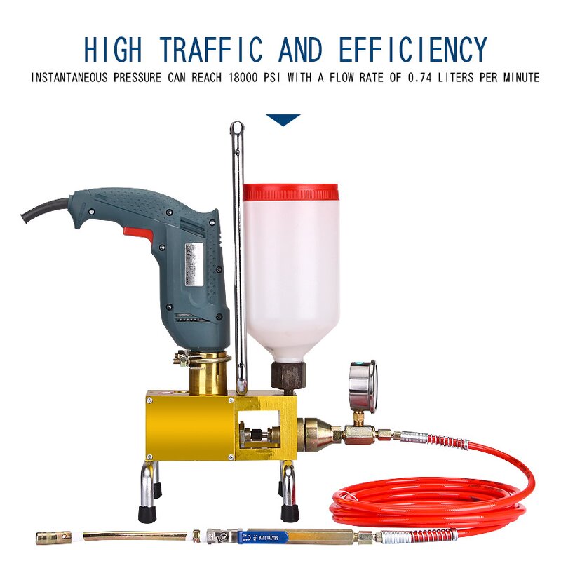 Electric Grouting Machine Manufacturer - Convenient High-pressure for Water Curing Waterproof Material Glue Injection