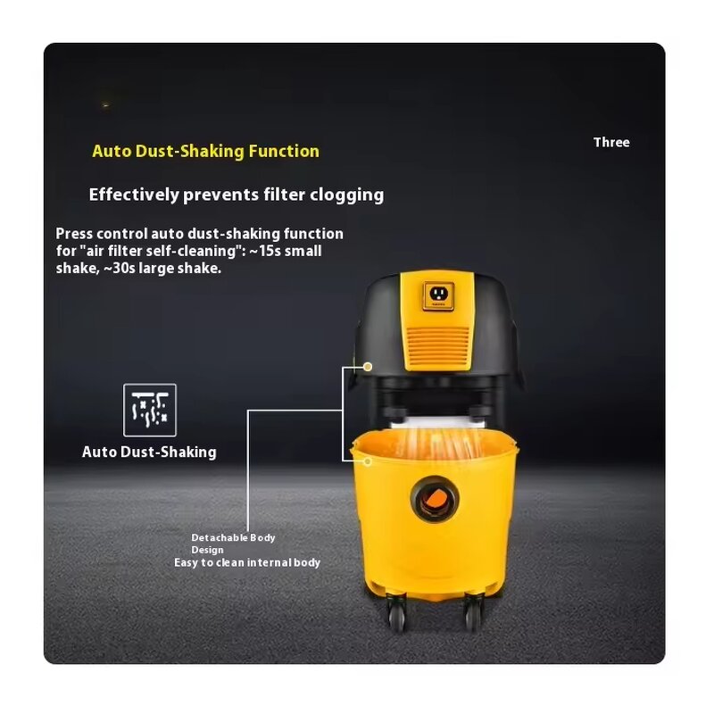 Vacuum Cleaner Manufacturer - High-power Automatic Shaking Dedicated for Wall Polishing Machine Linkage Dust Industrial