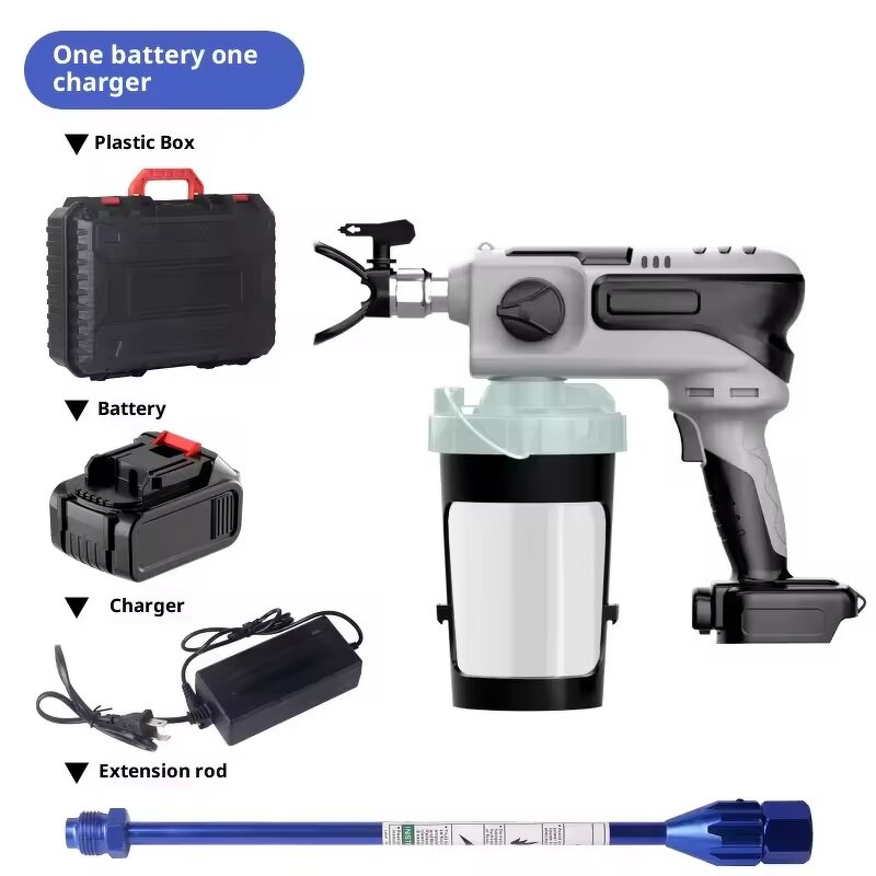 Airless Spray Gun Manufacturer - 21V Lithium Battery Brushless Motor Capacity DIY Grade Customizable