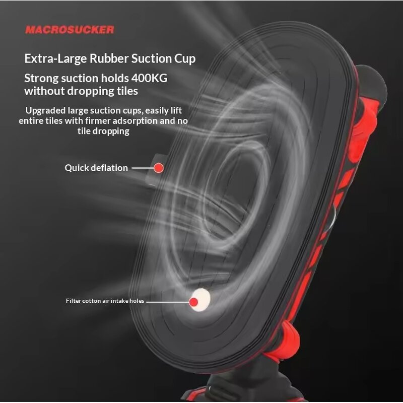 Electric Tile Paver Manufacturer - High-power Wall-sticking Wonder Tool with Large Suction Cup for Tile Paving Laying