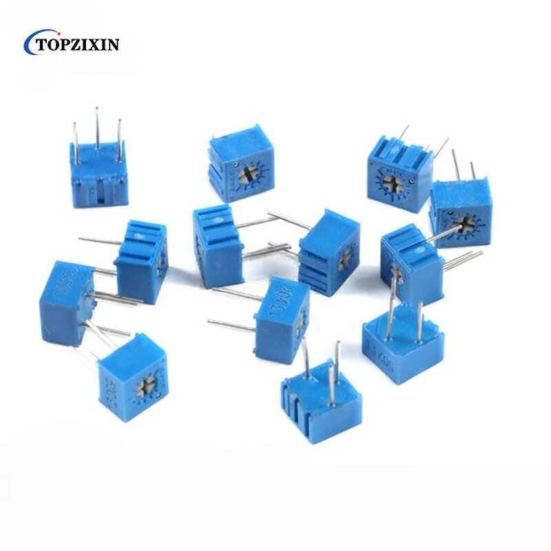 Cermet Trimmer Potentiometer Manufacturer - 3296W-50R 50 Ohm Multi-Turn Sealed for Industrial Control & Automotive PCB