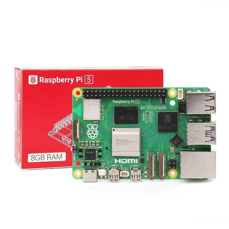 Raspberry Pi 5 Model B Manufacturer - 8GB 4GB 2GB RAM Single Board Computer with Power Supply & Cooling Fan for Industrial Consumer Electronics