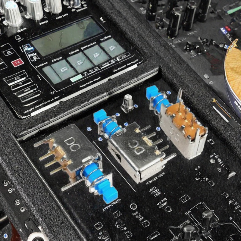 Self-Locking Push Button Switch Manufacturer - YOINNOVATI PS-12E05 A03 Blue Straight Key with Spring Sound Application