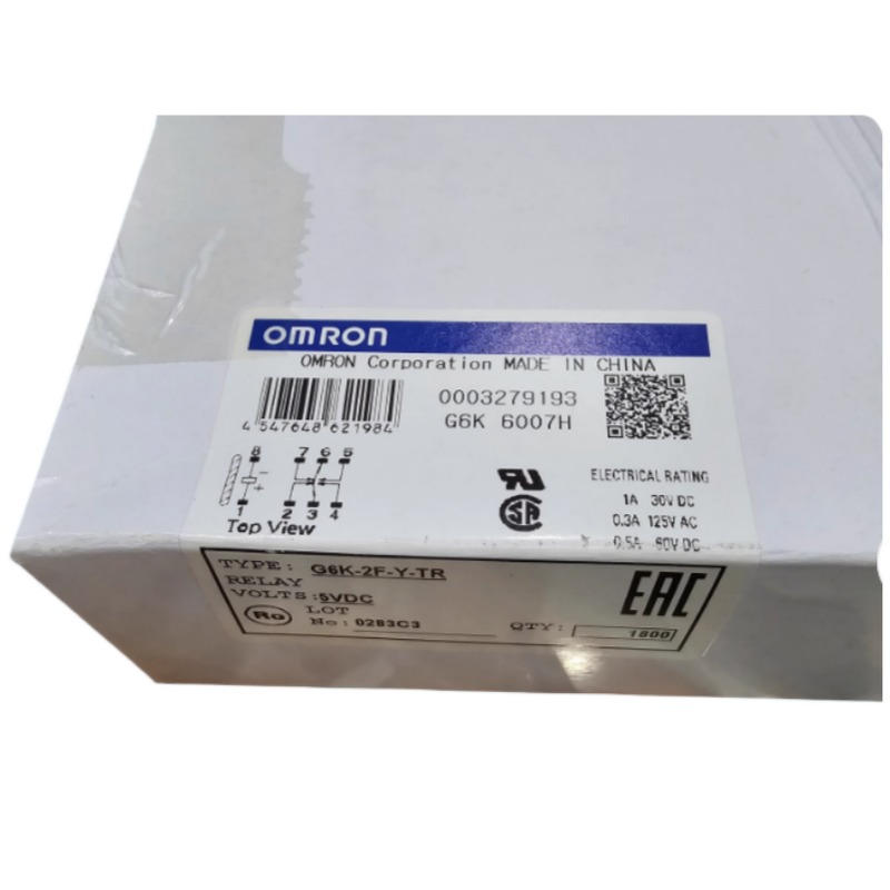 Surface Mount Signal Relay Manufacturer - OMROM G6K-2F-Y-5VDC 8pin 1A 5V Two Open Two Closed Switch Original in Stock