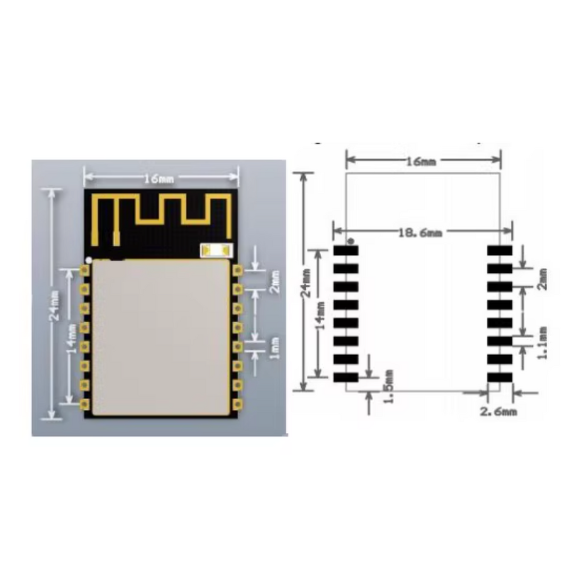 WiFi Module Manufacturer - Espressif ESP-12S Dual-core Based ESP8266 AI-Thinker SMD for Smart Home IoT Projects Consumer