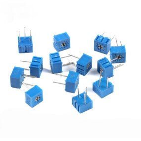 Precision Potentiometer Manufacturer - Xin Da 3296W (50R) 50 Ohm Multi-Turn DIP Sealed Trimmer for Medical Equipment