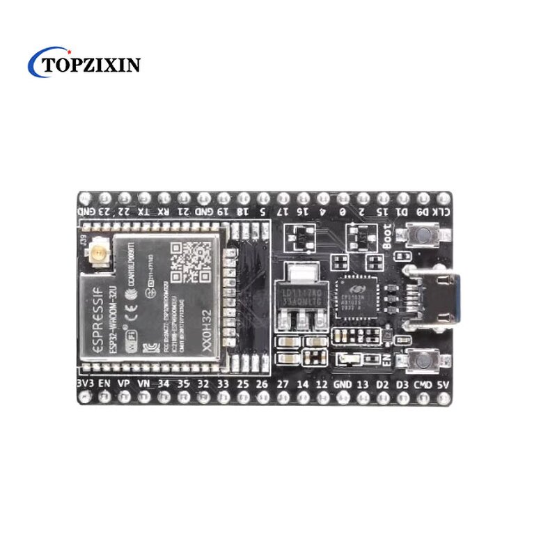 Industrial Development Board Manufacturer - Espressif ESP32-DevKitC-32VIE Dual-core Wi-Fi SMD Extended Temp -40C +105C for Rugged Outdoor