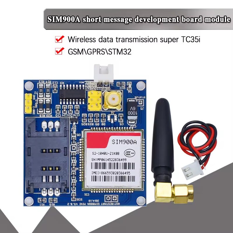 GSM GPRS Development Board Module Manufacturer - SIM900A Quad-band for Industrial M2M Automotive GPS Tracking Remote Data Transfer