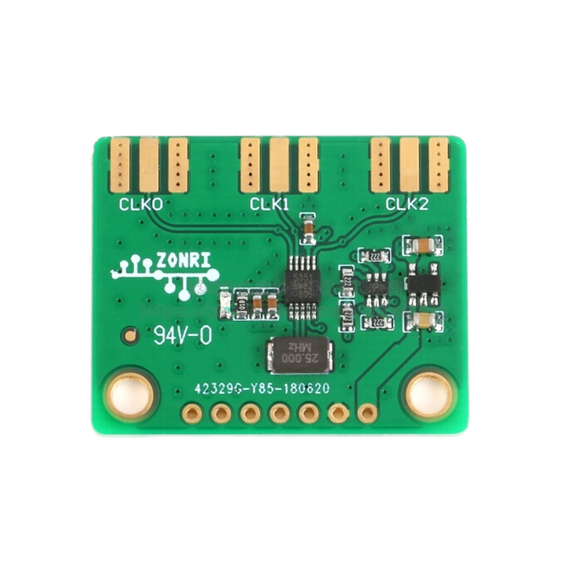 Clock Generator Module Manufacturer - ZONRI Si5351A Programmable I2C Oscillator Synthesizer Board 3.3V 8-Pin Low Jitter for Industrial Automotive