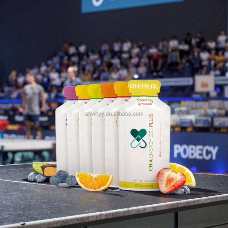 Custom Shape Liquid Energy Gel Food Supplements Sports Energy Gels Drink Packaging Bag Sports Nutrition Energy Gel