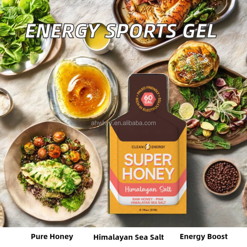 OEM Sports Nutrition Supplement Energy Gel Electrolyte Honey Gel for Athletes Energy Gel