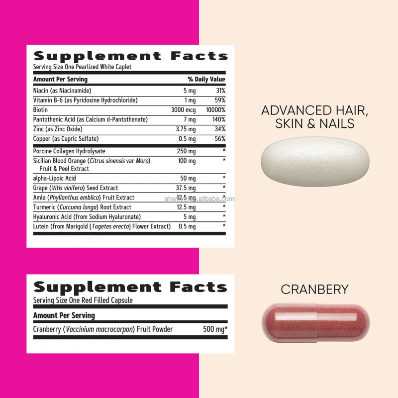 Daily Health Support Capsules Pack Complete Nutrition 5 in 1 Package Beauty Immunity Women Nutritional Capsules