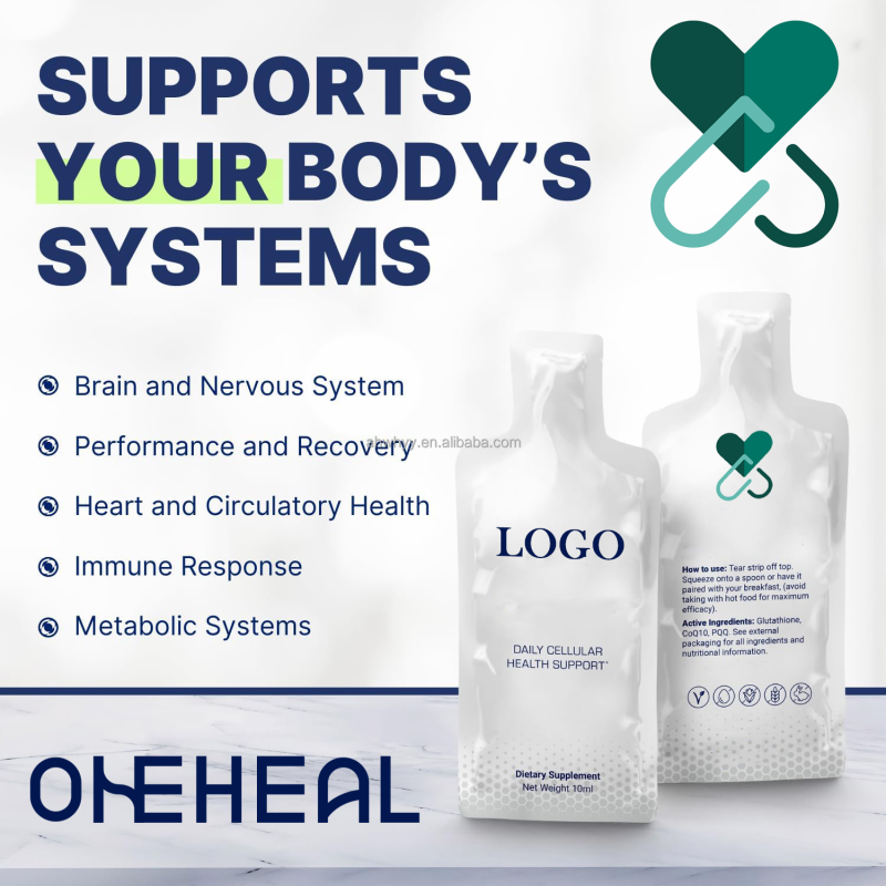 Manufacturer Supply for Increased Energy Gel Performance Supplement Antioxidant Nutraceutical Private Label Gel Energy