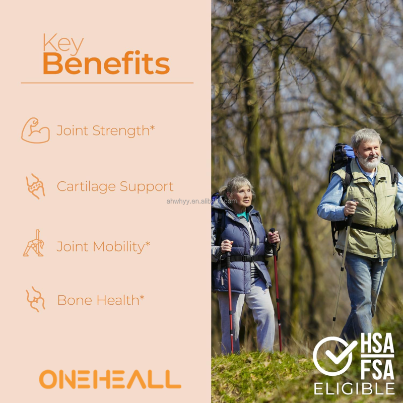 Glucosamine Chondroitin Turmeric Capsules for Joint Support Cartilage Flexibility Glucosamine Chondroitin Capsules