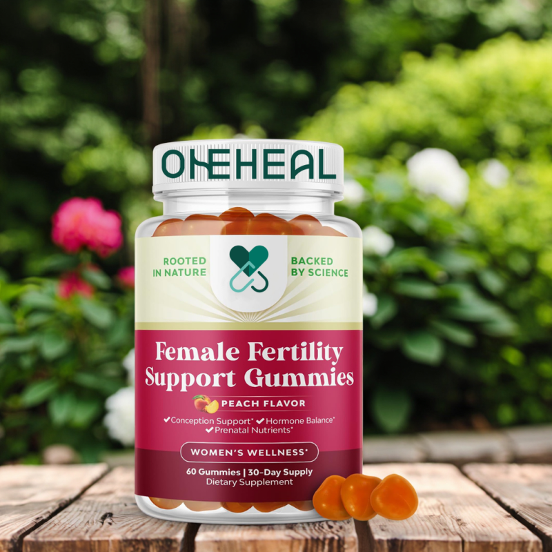 Fertility Support Gummies for Women Hormonal Balance & Conception for Her, Prenatal Vitamins Female Fertility Support Gummy
